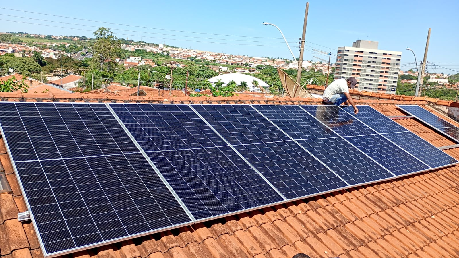 Instalação solar em Bauru